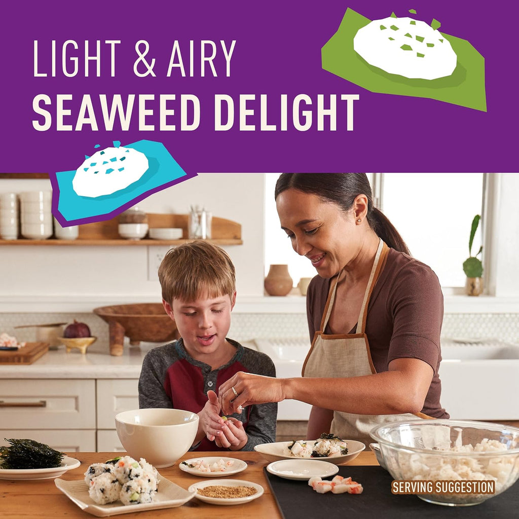 Organic Sea Salt Flavored Seaweed Snacks, Non GMO, 0.35 Ounces (Pack of 12)