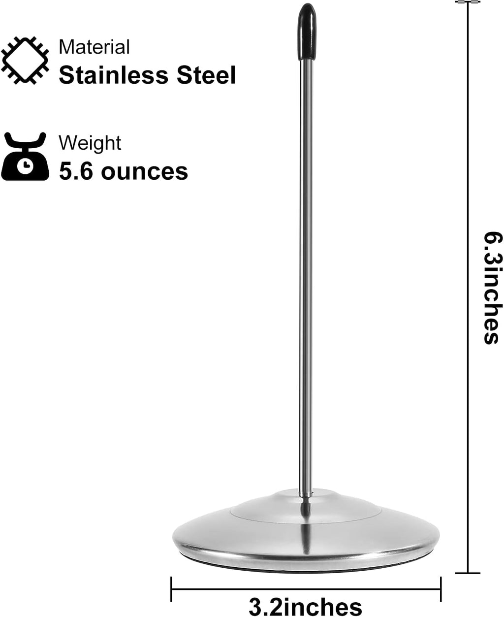 2PCS Bill Fork, Receipt Holder Spike, Stainless Steel Silver Restaurant Receipt Holder, Paper Memo Holder Check Spindle