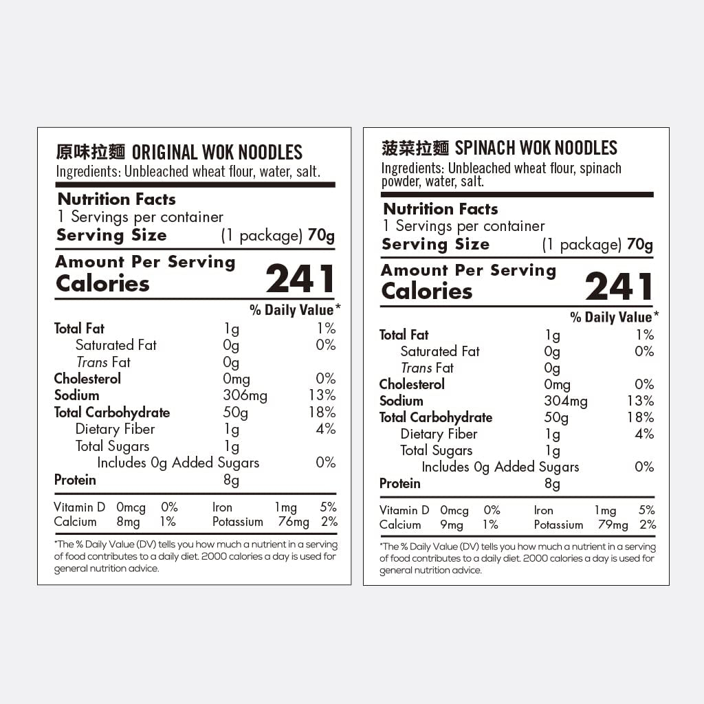 Wok Noodle Package, Healthy Asian Ramen, No Preservatives, Non-Fried Instant Noodles, Stir Fry, Set Includes Original BP Wok Noodles, 2.1 Oz.(Pack of 5)