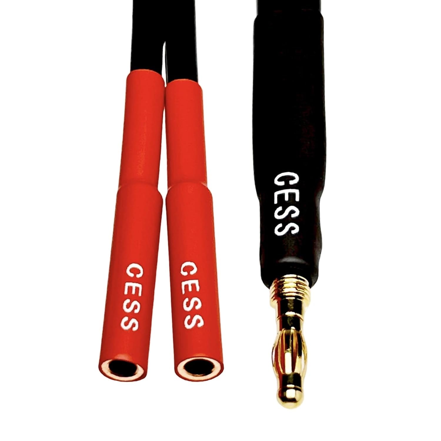 Cess-142X2 Banana Plug Splitter 2-In 1-Out, (2-Pack)