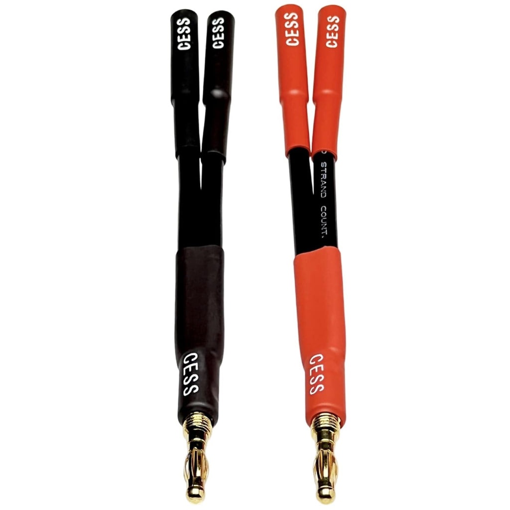 Cess-142X2 Banana Plug Splitter 2-In 1-Out, (2-Pack)