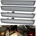 Clear Lens Amber/Red Front Rear Challenger LED Side Marker Light Kits for D0Dge Challenger 2015 2016 2017 2018 2019 2020 2021 LED Turn Signal Driver and Passenger Sidemarker Lamps Replacement