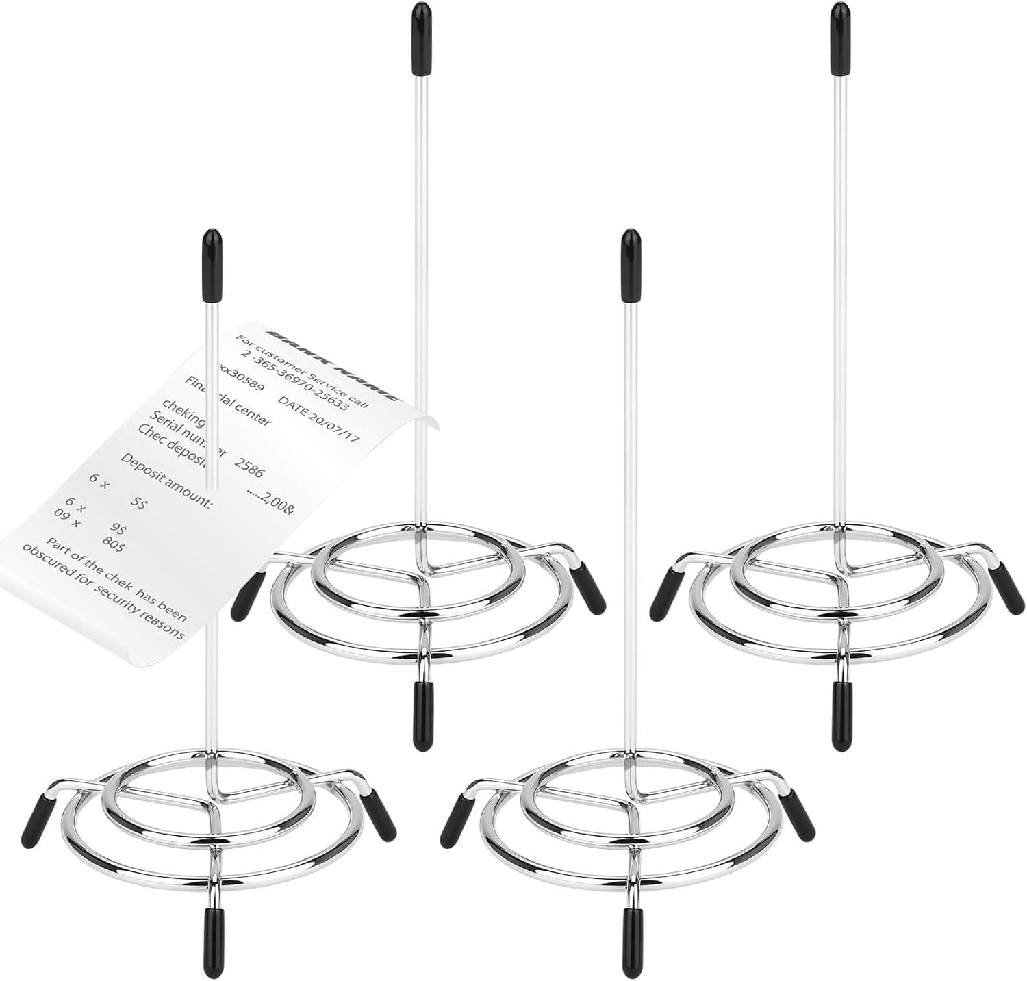 4PCS Ticket Stabber Holder, Receipt Spike, Ticket Spike, Check Spindle, Bill Fork,Ticket Stabber for Restaurant, Memo Holder
