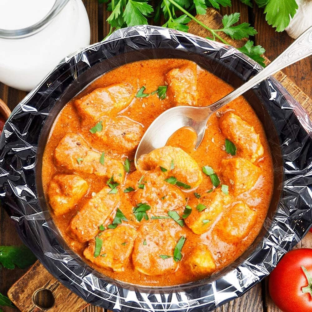 Slow Cooker Liners (40 Liners), 13" × 21" Pot Liners Fit 3-8 Quarts, Disposable Cooking Bags Suitable for Oval & round Pot, BPA Free (13" × 21")