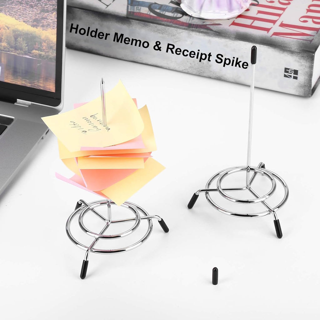 4PCS Ticket Stabber Holder, Receipt Spike, Ticket Spike, Check Spindle, Bill Fork,Ticket Stabber for Restaurant, Memo Holder