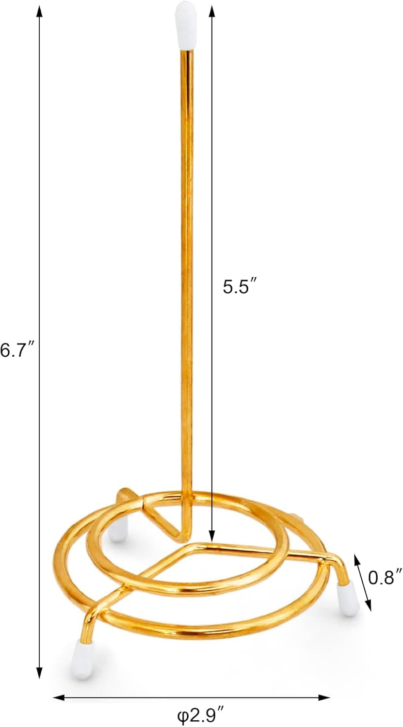 23770 Brass Plated Check Spindle Holder for Receipts, 6.5-Inch, Gold