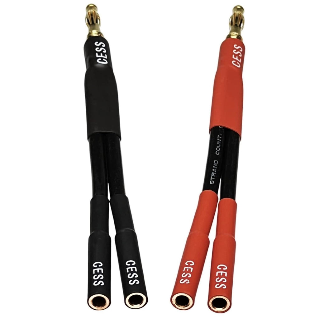 Cess-142X2 Banana Plug Splitter 2-In 1-Out, (2-Pack)