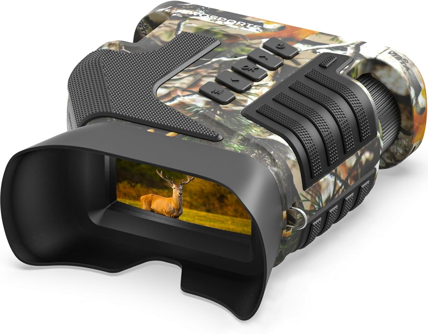 4K Night Vision Goggles– 10X Optical & 8X Digital Zoom, 1315FT Infrared Range, Rechargeable 5000Mah Battery, IPX Waterproof, Ideal for Camping