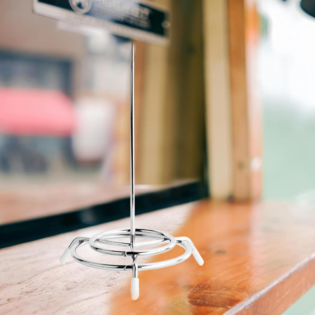 Ticket Receipt Holder Check Spindle Orders, Bill Check Fork Holder Memos and Receipt Studs - Stainless Steel - Paper Receipt Holder Studs Easily Organize Your Finances (3)