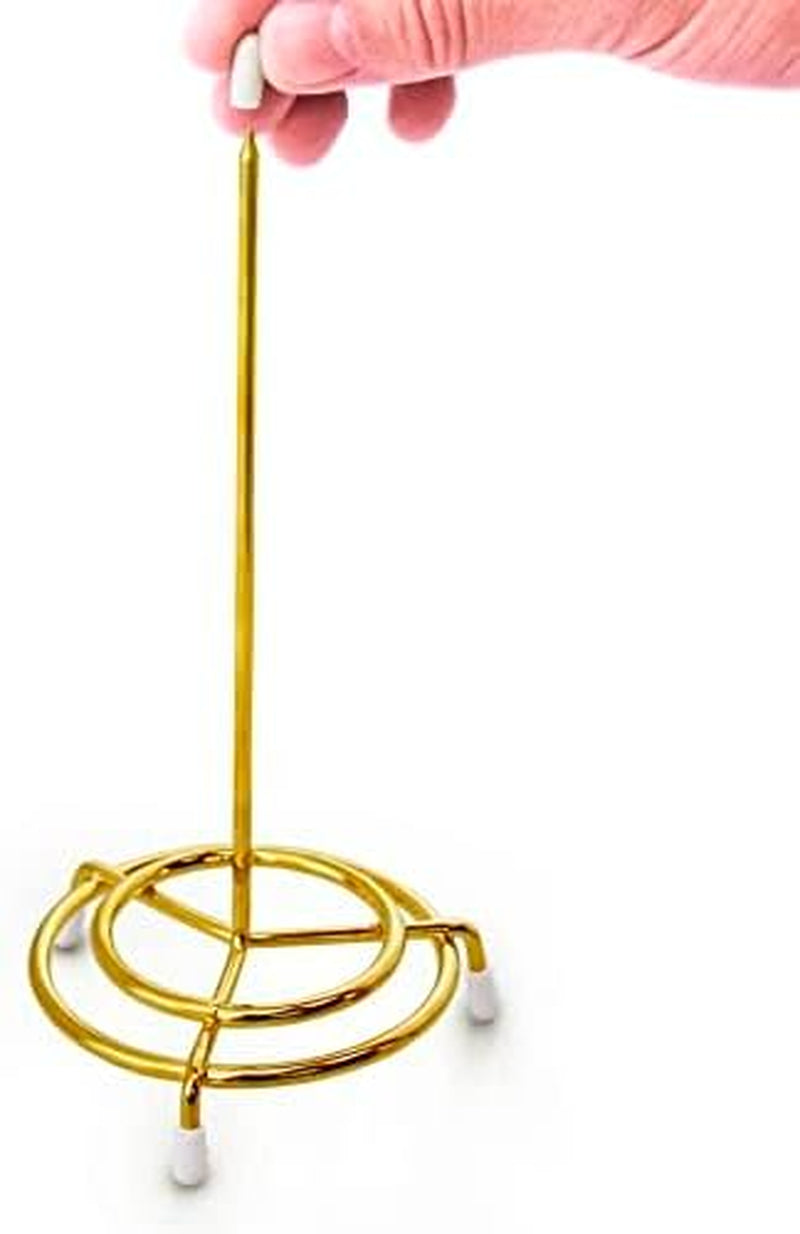 23770 Brass Plated Check Spindle Holder for Receipts, 6.5-Inch, Gold